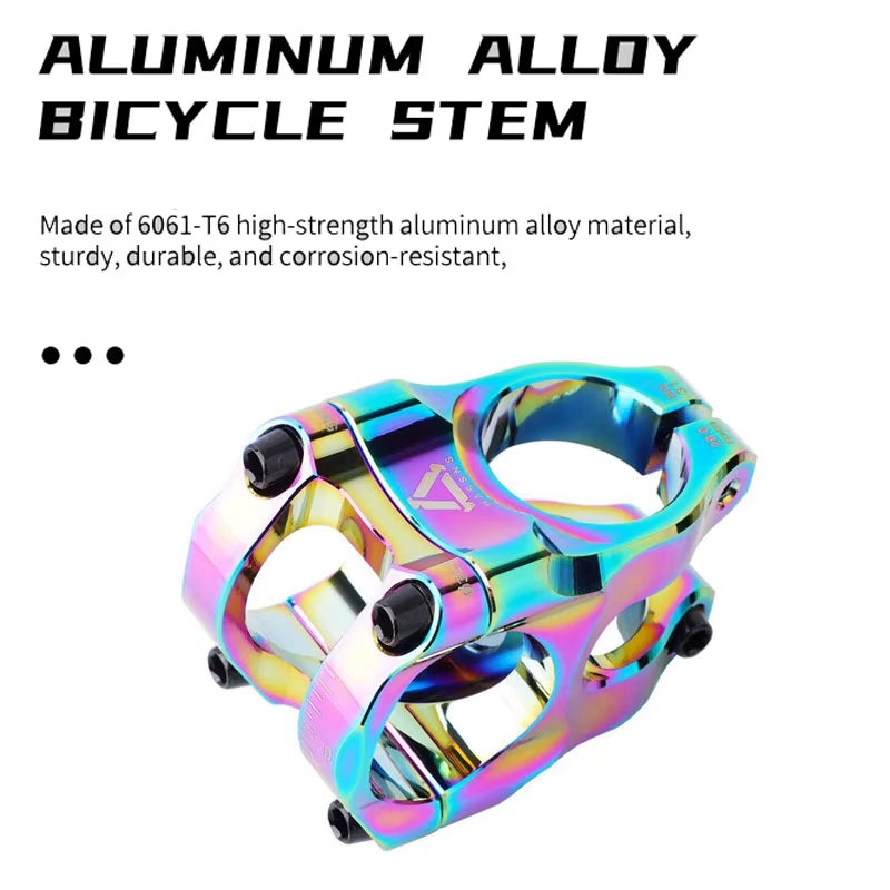 35Mm Purple Silver Red Orange Short Bike Stem 31 8Mm Aluminum Handlebar Fork Stem for Mountain Bike 31.8 Clamp Bicycle Bridge