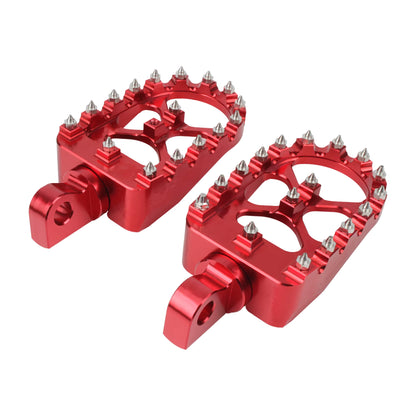 Universal Motorcycle Footpegs 360° CNC Wide Fat Roating Foot Pegs for Harley Dyna Fat Bob Softail Sportster Street Bob Motocross