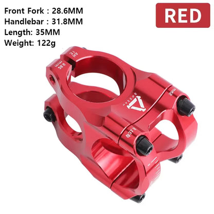 35Mm Purple Silver Red Orange Short Bike Stem 31 8Mm Aluminum Handlebar Fork Stem for Mountain Bike 31.8 Clamp Bicycle Bridge